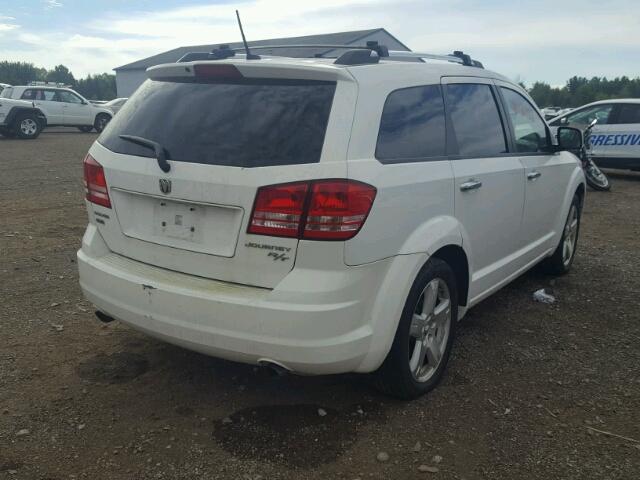 3D4GH67V09T586844 - 2009 DODGE JOURNEY R/ WHITE photo 4