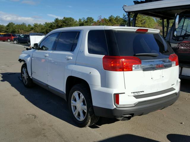 2GKFLSEK4H6342839 - 2017 GMC TERRAIN SL WHITE photo 3