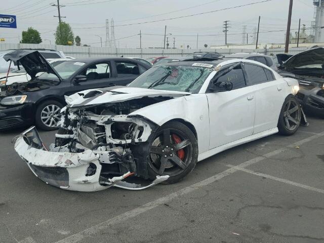 2C3CDXL91JH150107 - 2018 DODGE CHARGER SR WHITE photo 2