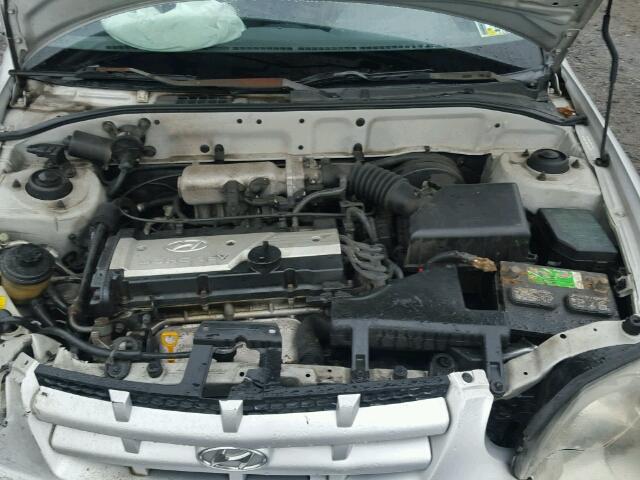 KMHCG35C55U336140 - 2005 HYUNDAI ACCENT GS SILVER photo 7