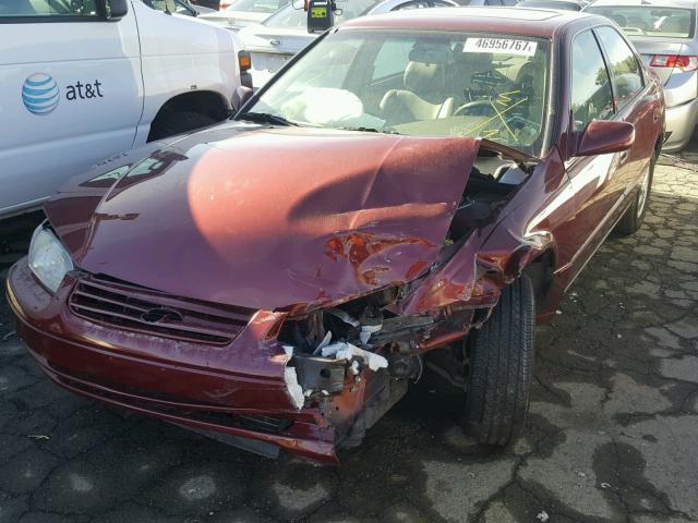 4T1BG28K9XU432865 - 1999 TOYOTA CAMRY CE BURGUNDY photo 2