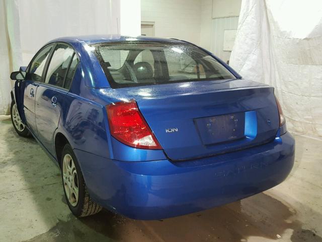 1G8AJ52F94Z224668 - 2004 SATURN ION LEVEL BLUE photo 3
