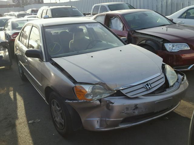 2HGES16501H568773 - 2001 HONDA CIVIC LX SILVER photo 1