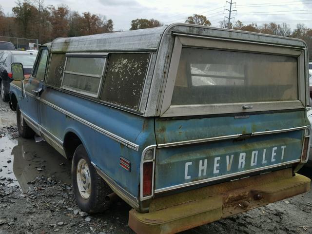 CE140B164454 - 1970 CHEVROLET K10 BLUE photo 3