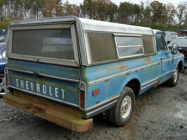 CE140B164454 - 1970 CHEVROLET K10 BLUE photo 4