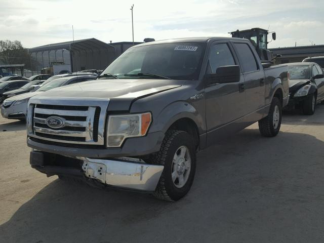 1FTEW1C83AFB07750 - 2010 FORD F150 SUPER GRAY photo 2