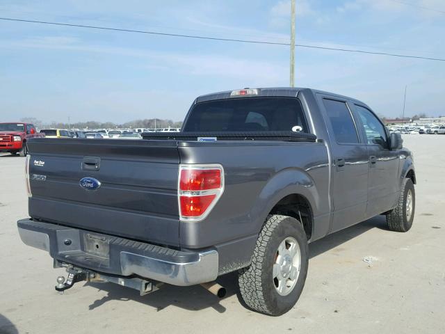 1FTEW1C83AFB07750 - 2010 FORD F150 SUPER GRAY photo 4