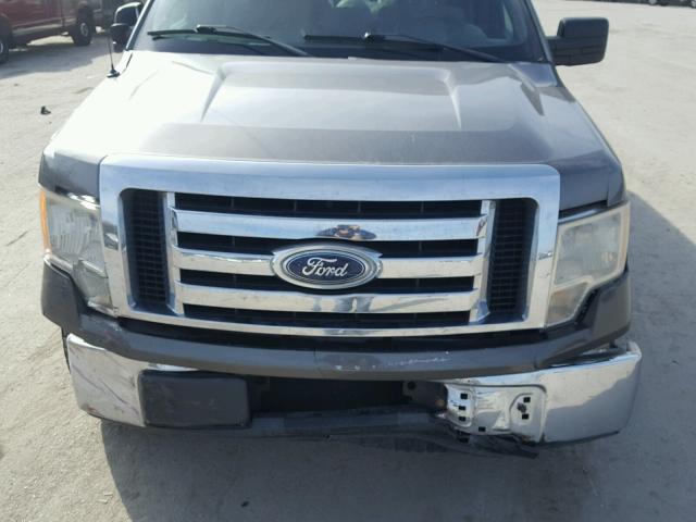 1FTEW1C83AFB07750 - 2010 FORD F150 SUPER GRAY photo 7