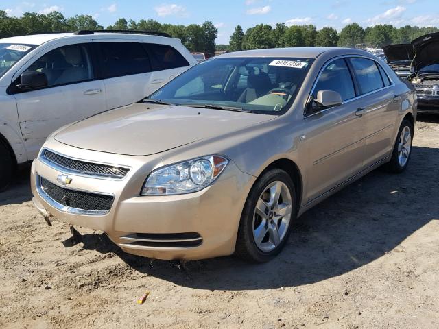 1G1ZH57B98F214829 - 2008 CHEVROLET MALIBU 1LT WHITE photo 2