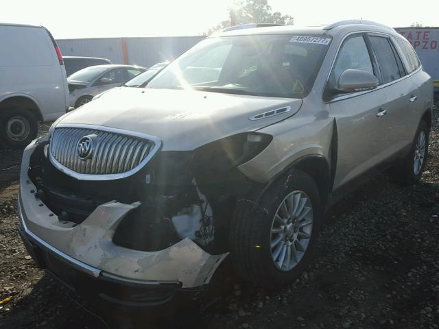 5GALRBED0AJ112269 - 2010 BUICK ENCLAVE CX TAN photo 2