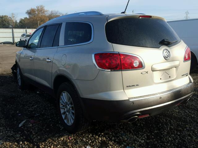 5GALRBED0AJ112269 - 2010 BUICK ENCLAVE CX TAN photo 3