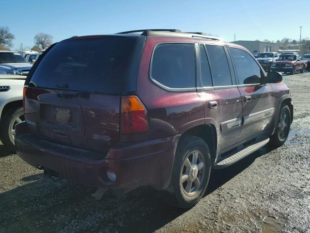 1GKDT13S722288221 - 2002 GMC ENVOY BURGUNDY photo 4