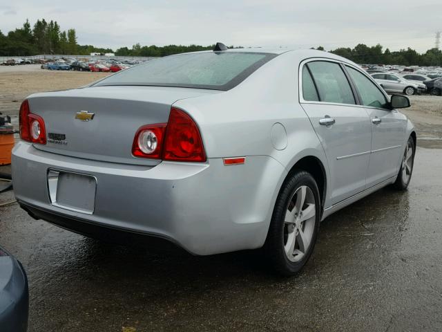1G1ZC5EUXCF372124 - 2012 CHEVROLET MALIBU 1LT ვერცხლისფერი ფოტო 4