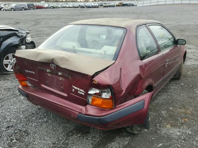 JT2AC52L0T0165754 - 1996 TOYOTA TERCEL STD RED photo 4