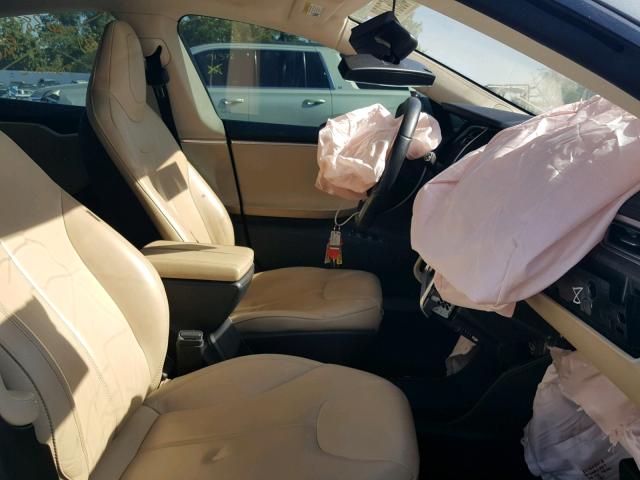 5YJSA1CN5DFP18055 - 2013 TESLA MODEL S GRAY photo 5