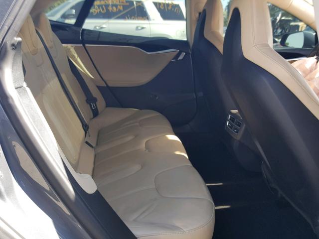 5YJSA1CN5DFP18055 - 2013 TESLA MODEL S GRAY photo 6