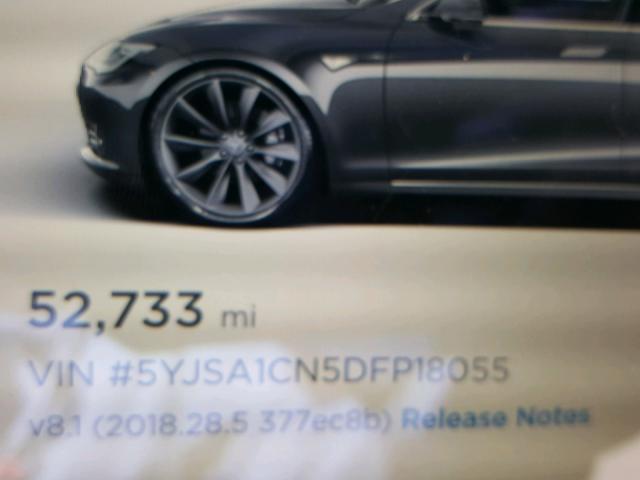 5YJSA1CN5DFP18055 - 2013 TESLA MODEL S GRAY photo 8