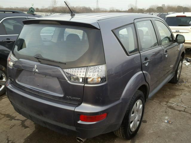 JA4AS2AW3AZ000921 - 2010 MITSUBISHI OUTLANDER GRAY photo 4