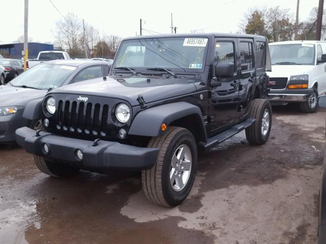 1C4BJWDG7GL303978 - 2016 JEEP WRANGLER U BLACK photo 2