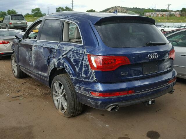 WA1LGAFEXFD032502 - 2015 AUDI Q7 PREMIUM BLUE photo 3