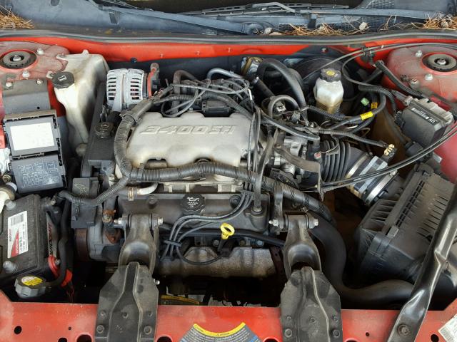 2G1WF52E149127956 - 2004 CHEVROLET IMPALA RED photo 7