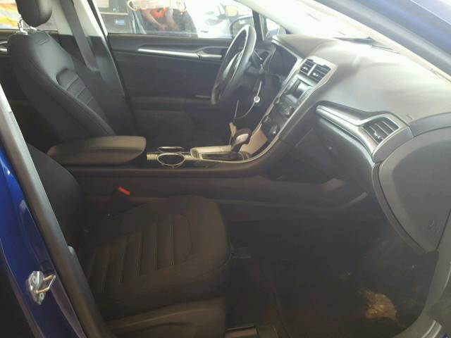 3FA6P0H75DR304377 - 2013 FORD FUSION SE BLUE photo 5