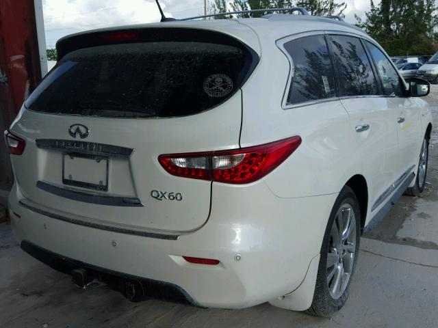 5N1AL0MN8FC524825 - 2015 INFINITI QX60 WHITE photo 4