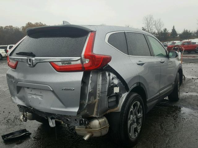 5J6RW2H8XHL047214 - 2017 HONDA CR-V EXL SILVER photo 4