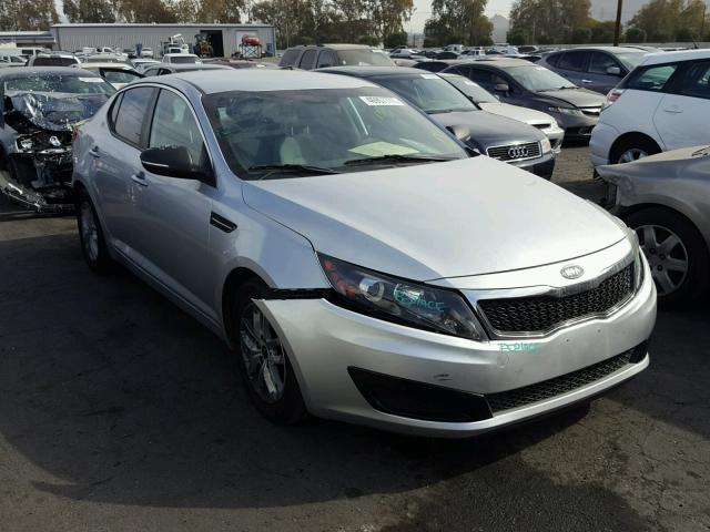 KNAGM4A74B5091895 - 2011 KIA OPTIMA LX SILVER photo 1