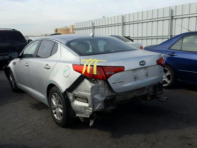 KNAGM4A74B5091895 - 2011 KIA OPTIMA LX SILVER photo 3