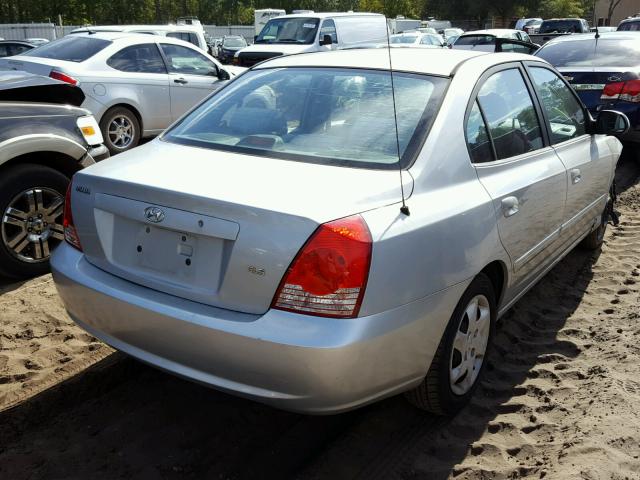 KMHDN46D76U216252 - 2006 HYUNDAI ELANTRA GL SILVER photo 4