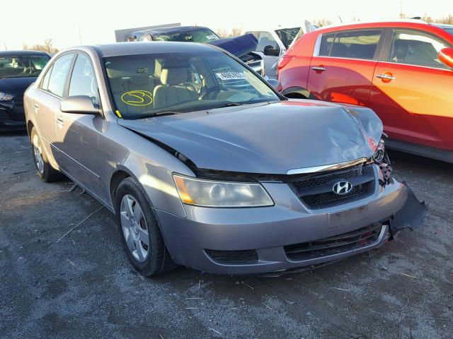 5NPET46F38H305281 - 2008 HYUNDAI SONATA GLS GRAY photo 1