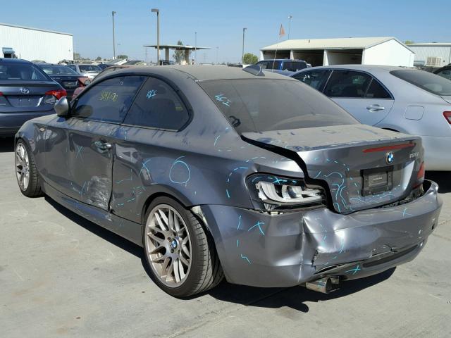 WBAUC7C52AVK81017 - 2010 BMW 135 I GRAY photo 3