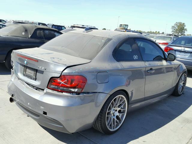 WBAUC7C52AVK81017 - 2010 BMW 135 I GRAY photo 4