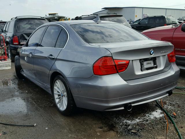 WBAPN7C54BA782040 - 2011 BMW 335 D GRAY photo 3