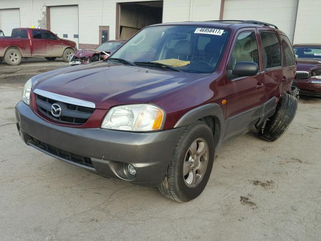 4F2CZ96194KM26030 - 2004 MAZDA TRIBUTE ES BURGUNDY photo 2