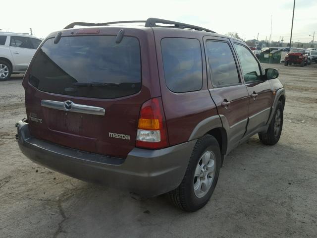 4F2CZ96194KM26030 - 2004 MAZDA TRIBUTE ES BURGUNDY photo 4