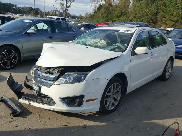 3FAHP0JA5CR122188 - 2012 FORD FUSION SEL WHITE photo 2