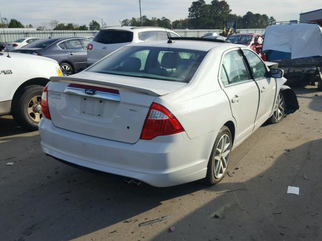 3FAHP0JA5CR122188 - 2012 FORD FUSION SEL WHITE photo 4