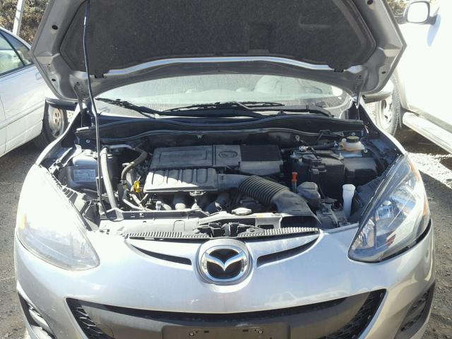 JM1DE1KZ0E0187736 - 2014 MAZDA MAZDA2 SPO SILVER photo 7