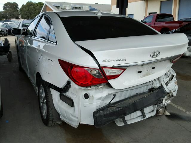 5NPEB4ACXCH367818 - 2012 HYUNDAI SONATA GLS WHITE photo 3