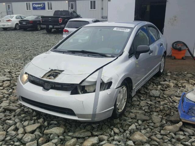 2HGFA15458H015305 - 2008 HONDA CIVIC DX-G SILVER photo 2