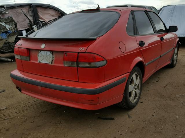 YS3DF58KX22000400 - 2002 SAAB 9-3 SE RED photo 4