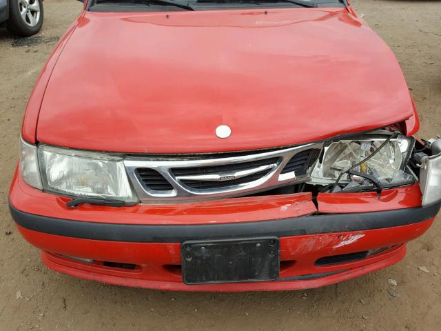 YS3DF58KX22000400 - 2002 SAAB 9-3 SE RED photo 7