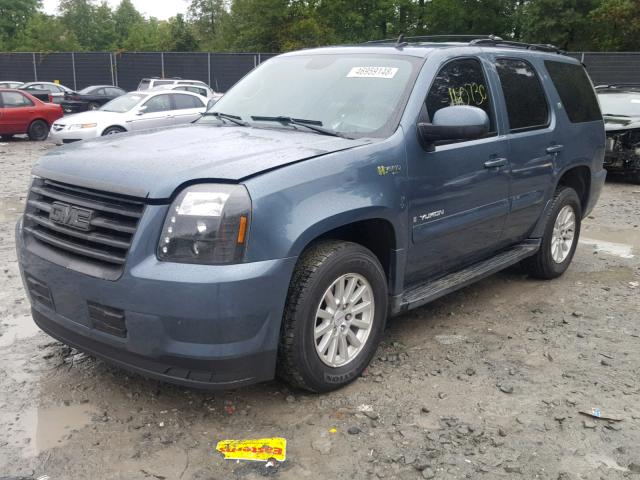 1GKFK13539R102682 - 2009 GMC YUKON HYBR BLUE photo 2