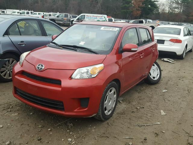 JTKKU4B40A1007376 - 2010 TOYOTA SCION XD RED photo 2