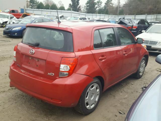 JTKKU4B40A1007376 - 2010 TOYOTA SCION XD RED photo 4