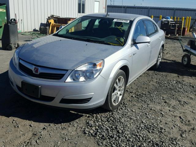 1G8ZR57549F207619 - 2009 SATURN AURA GREEN SILVER photo 2