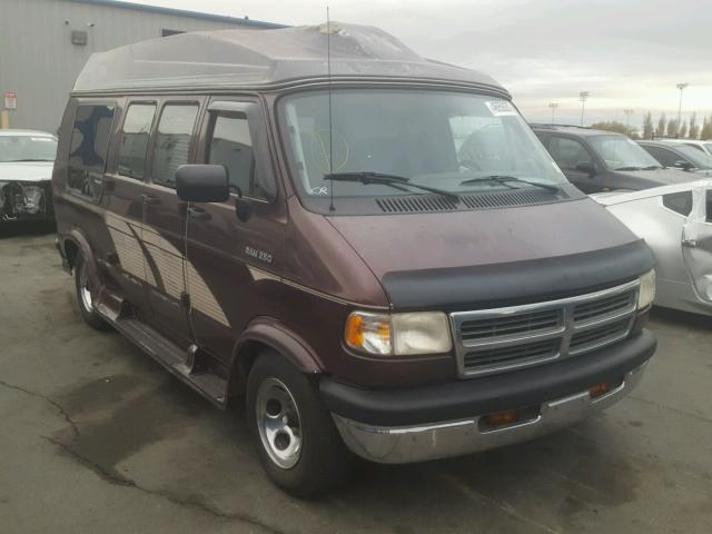 2B6HB21Y5RK111396 - 1994 DODGE RAM VAN B2 MAROON photo 1