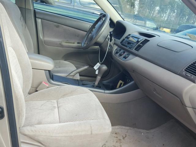 4T1BE32K92U534468 - 2002 TOYOTA CAMRY LE BEIGE photo 5